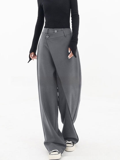 Irregular Wide Leg Pants