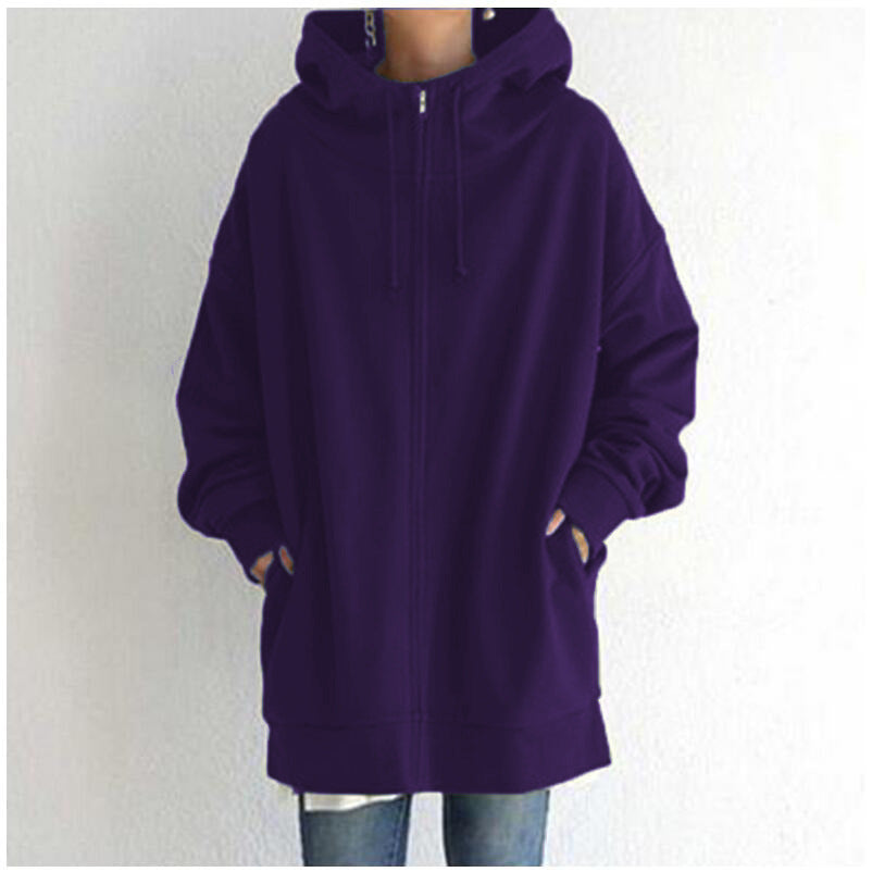 Oversized Hooded Zip Style