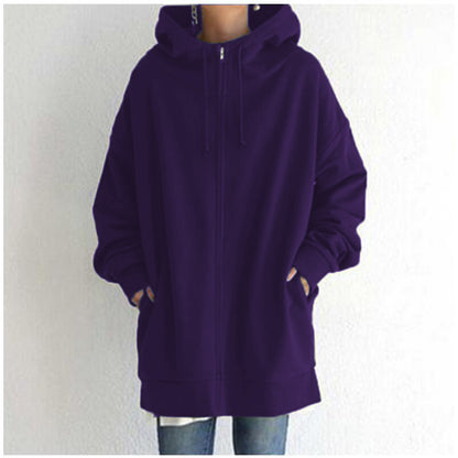 Oversized Hooded Zip Style