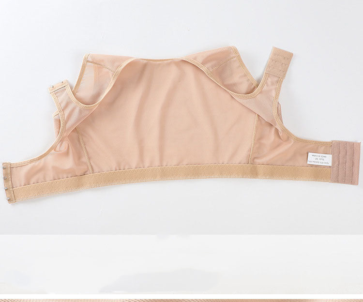 Posture correcting corset bra strap detail