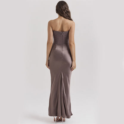 Tube top backless dress lifestyle