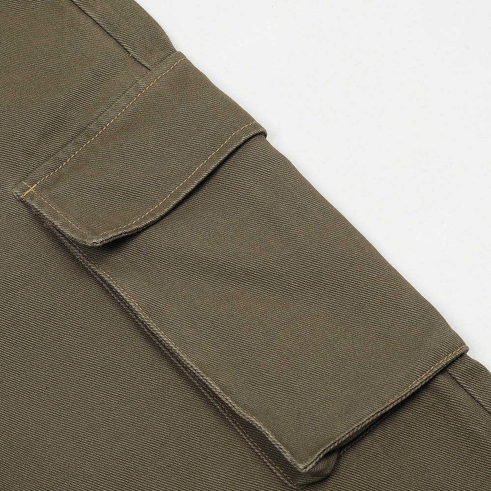 Men's slightly flared jeans waistband detail