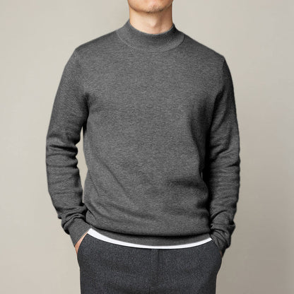 Refined fall turtleneck close-up detail