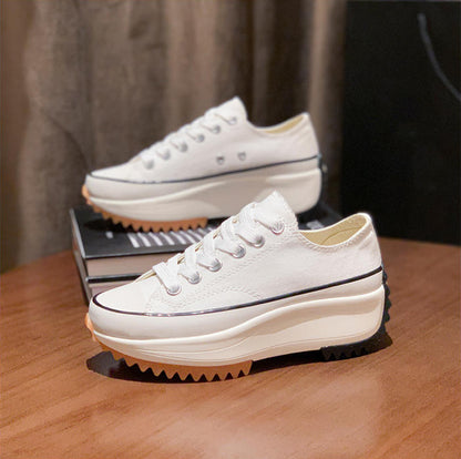 Thick-soled canvas shoes color options