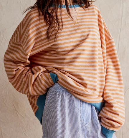 Multicolor striped sweater alternate color