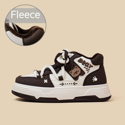 High cut plush shoes lifestyle