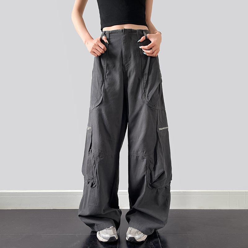 Wide leg pocket overalls alternate color