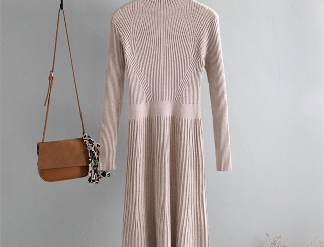 Women's cashmere flare dress alternate color