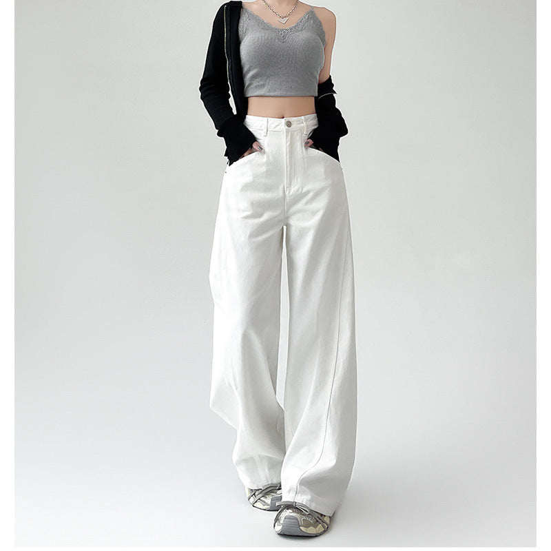 Retro high waist jeans waistband detail