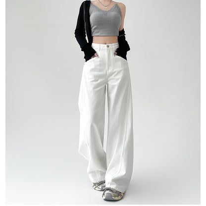 Retro high waist jeans waistband detail