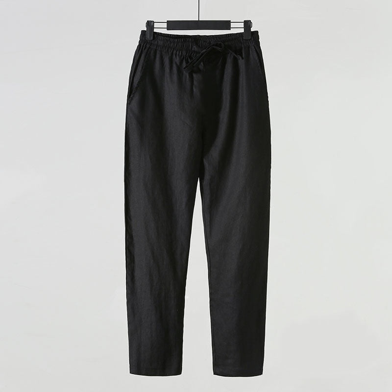 Zanzibar relaxed linen trousers alternate color
