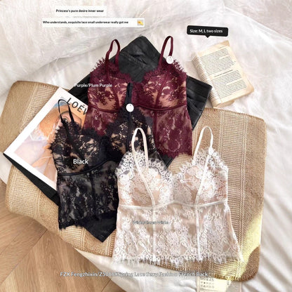 Women's triangle cup bra detail