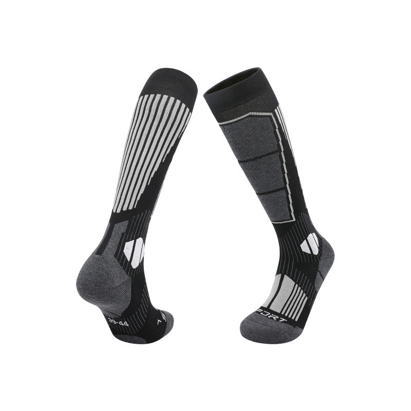 Thick ski socks detail