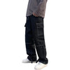 Men's wide leg jeans relaxed fit casual denim