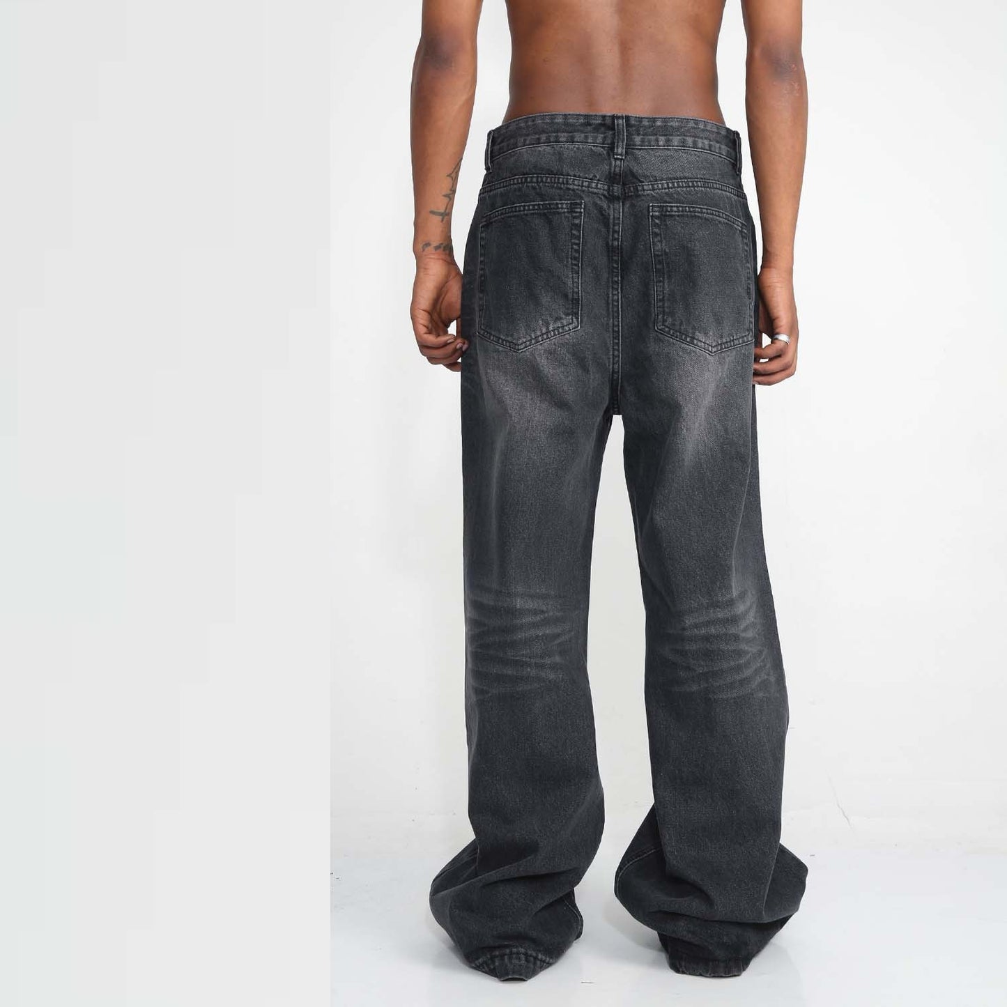Women's Korean denim trousers color options