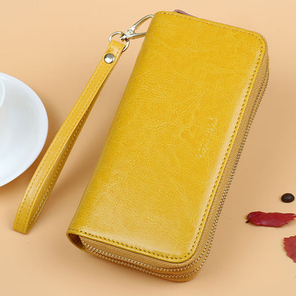 Oil wax leather wallet alternate color