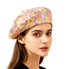 Sequin flower beret hat main view