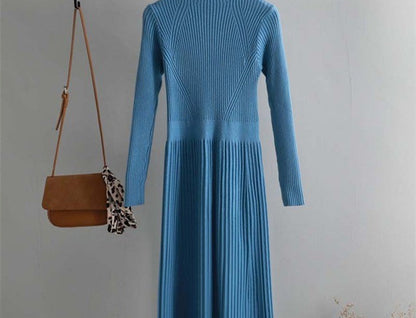 Women's cashmere flare dress color options