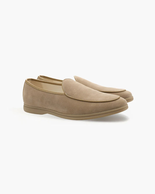 Men's Stirling loafer classic slip-on shoes in beige