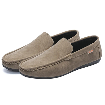 Men's Doudou casual loafers slip-on shoes in black